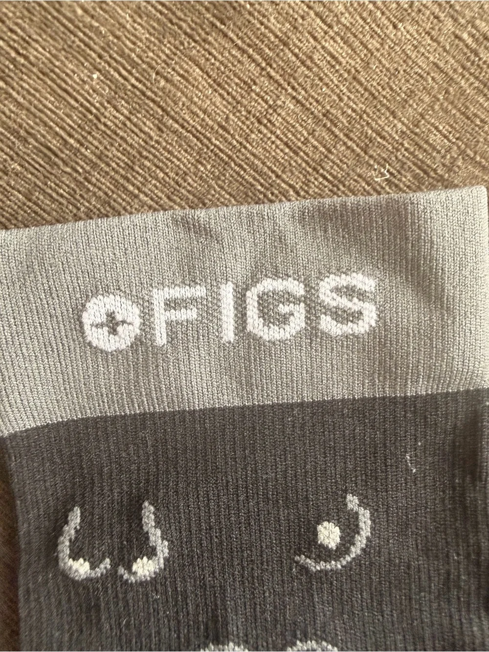 FIGS Limited Edition Breast-Patterned Compression Socks Size Small Unisex
